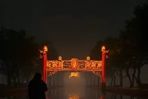 《长街短梦》封面，清晨空荡的商业街
