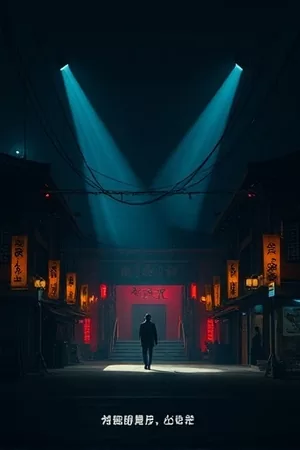 《城南旧灯塔》海报，黄昏里一座白色的旧灯塔